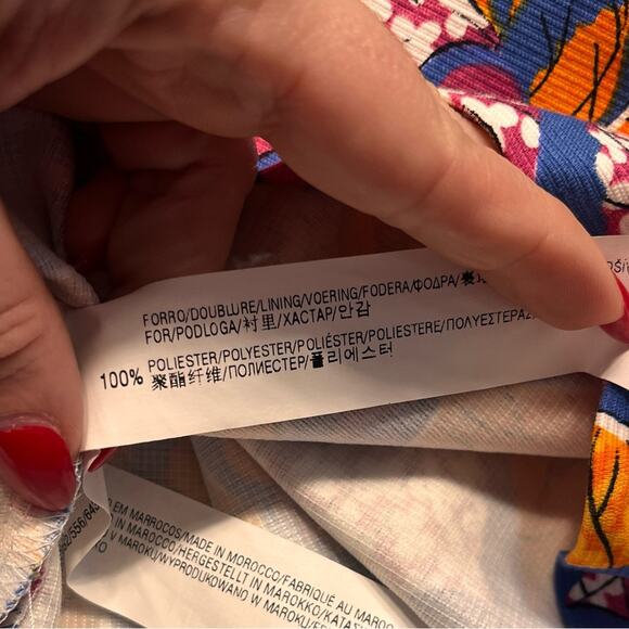 Zara Womens Tribal Print Open Back Mini Dress Medium - Picture 11 of 11